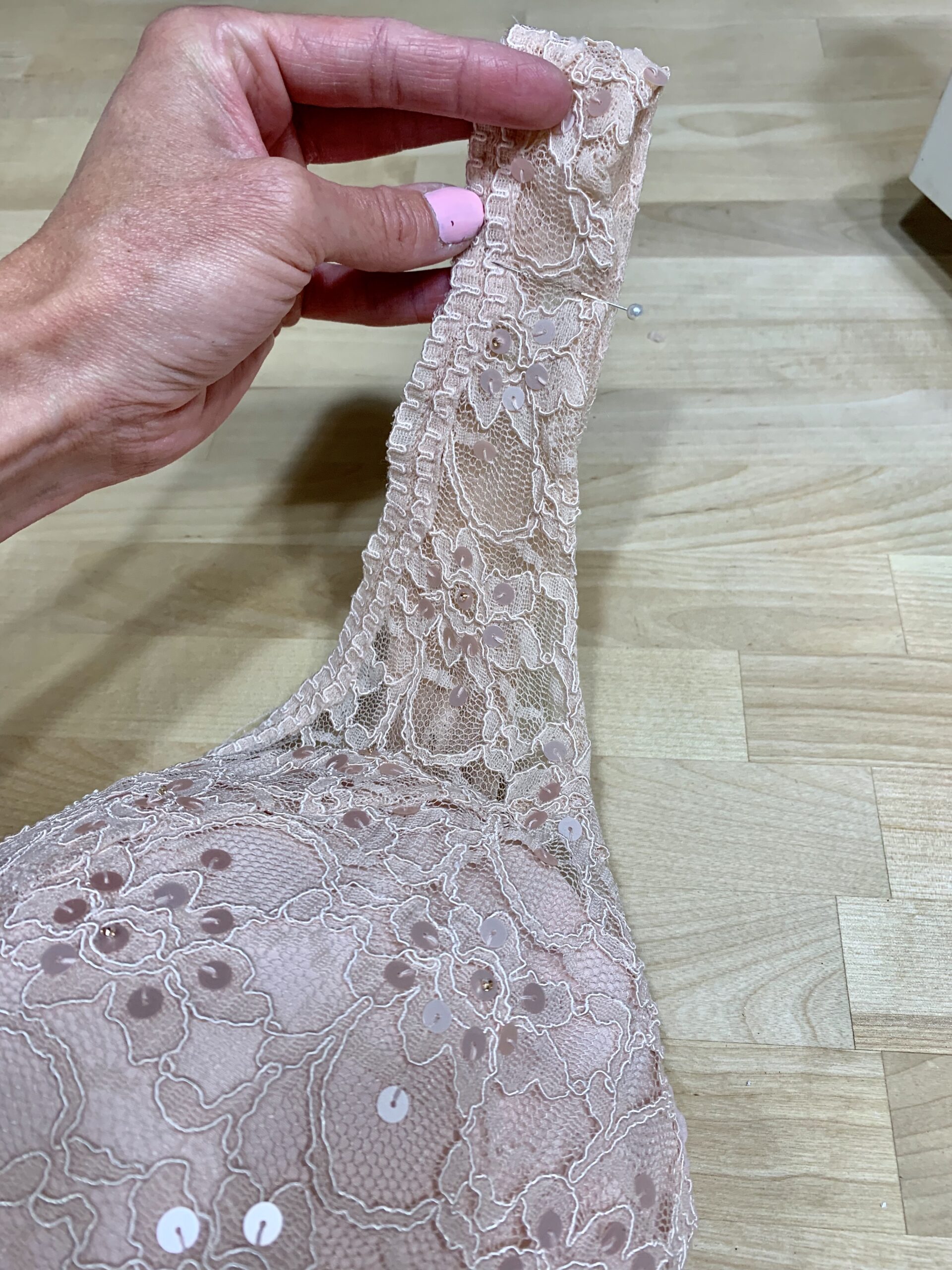 Wedding Dress Alterations: Lace and Tulle Wedding Dress Straps