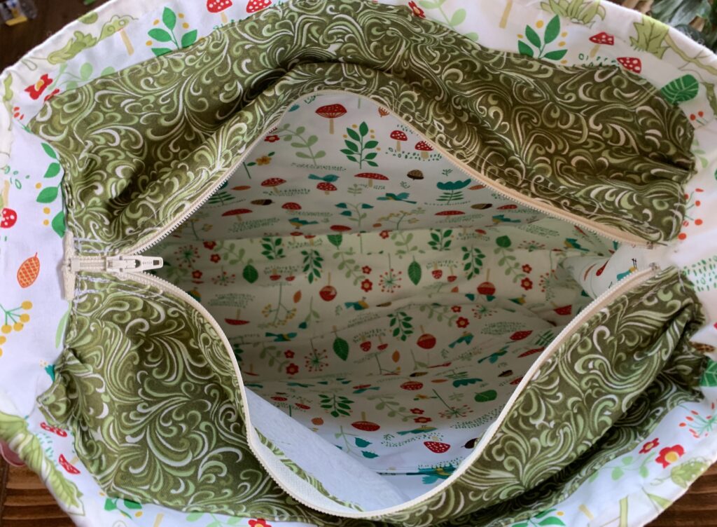 Handmade tote lining