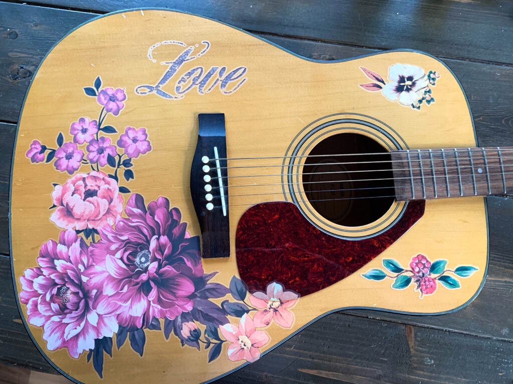 guitar with Redesign with Prima Transfers
