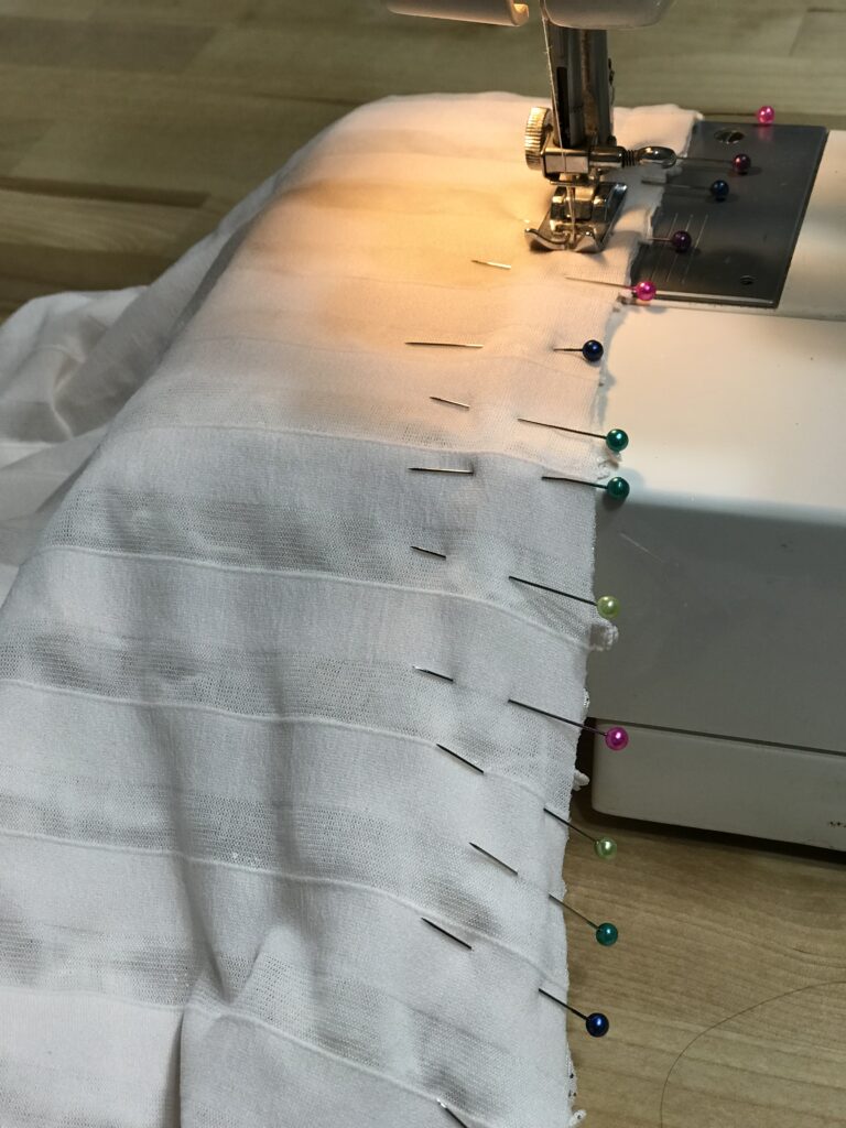 sewing the side seams